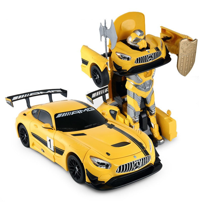 Buy Rastar Mercedes Benz GT3 Transformable Remote Control Car Yellow | Yallatoys.com