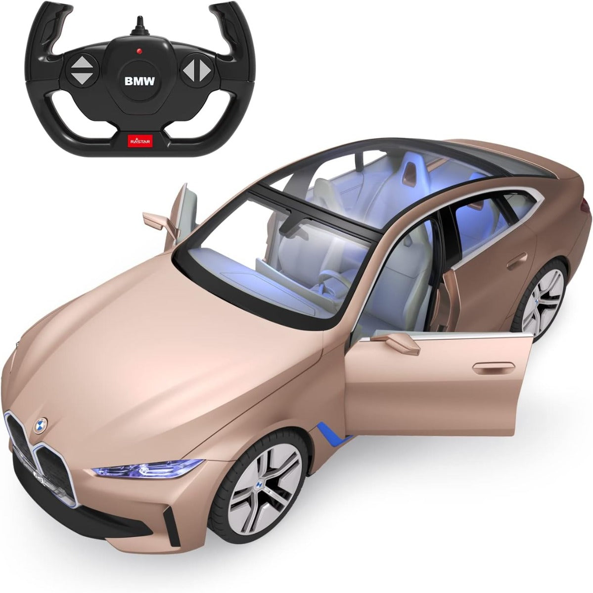 Buy Rastar BMW i4 Remote Control Golden Car | Yallatoys.com