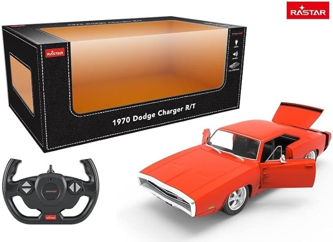 Buy Rastar Remote Control Dodge Charger RT with engine Version | Yallatoys.com