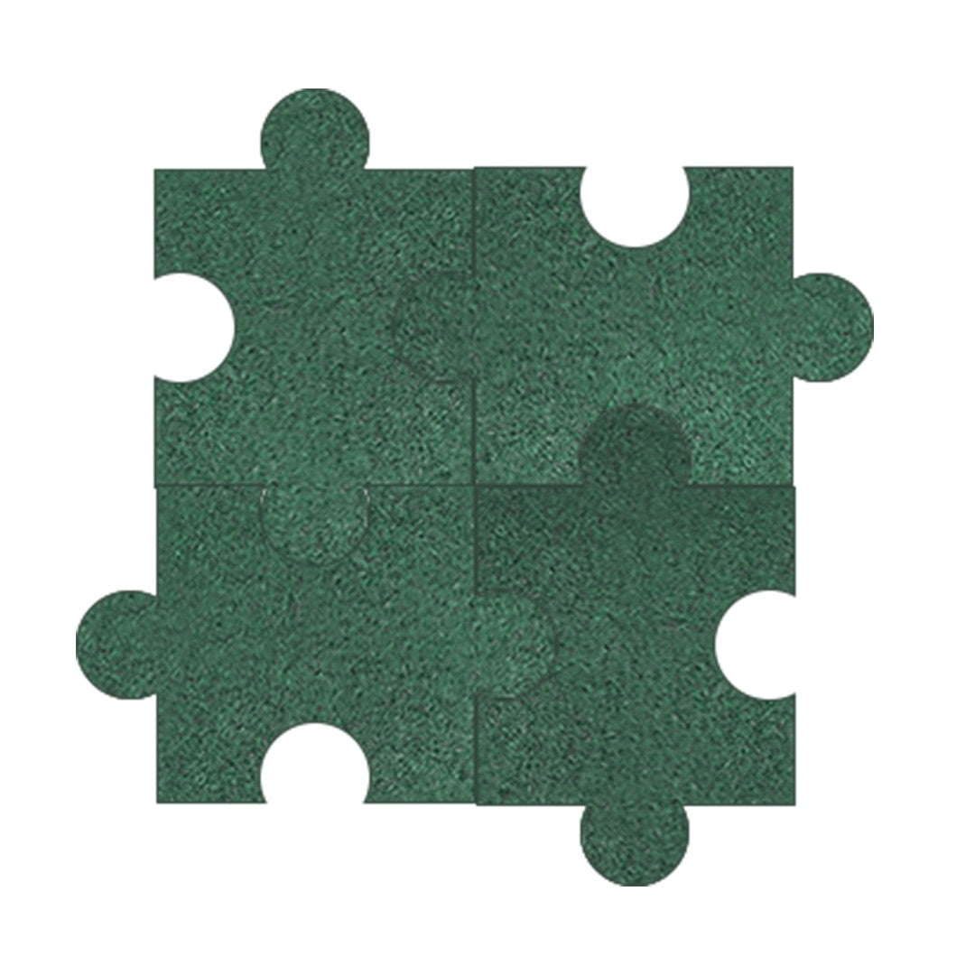 Buy Non-Slip Rubber Flooring Tile - Green | Yallatoys.com