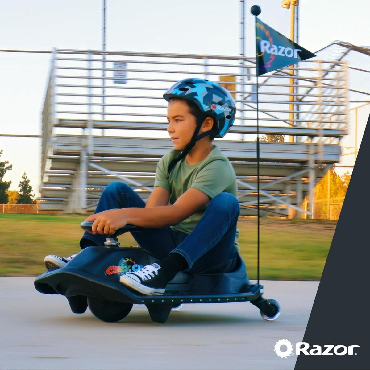 Buy Razor Crazy Cart Shift Lightshow Drifting Go Kart 13kmph | Yallatoys.com