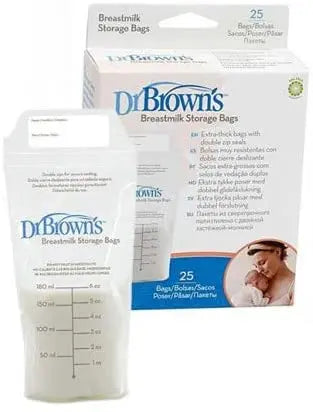 Dr Brown Breastmilk Storage Bag (6 Oz / 180 Ml), 25-Pack Dr Browns