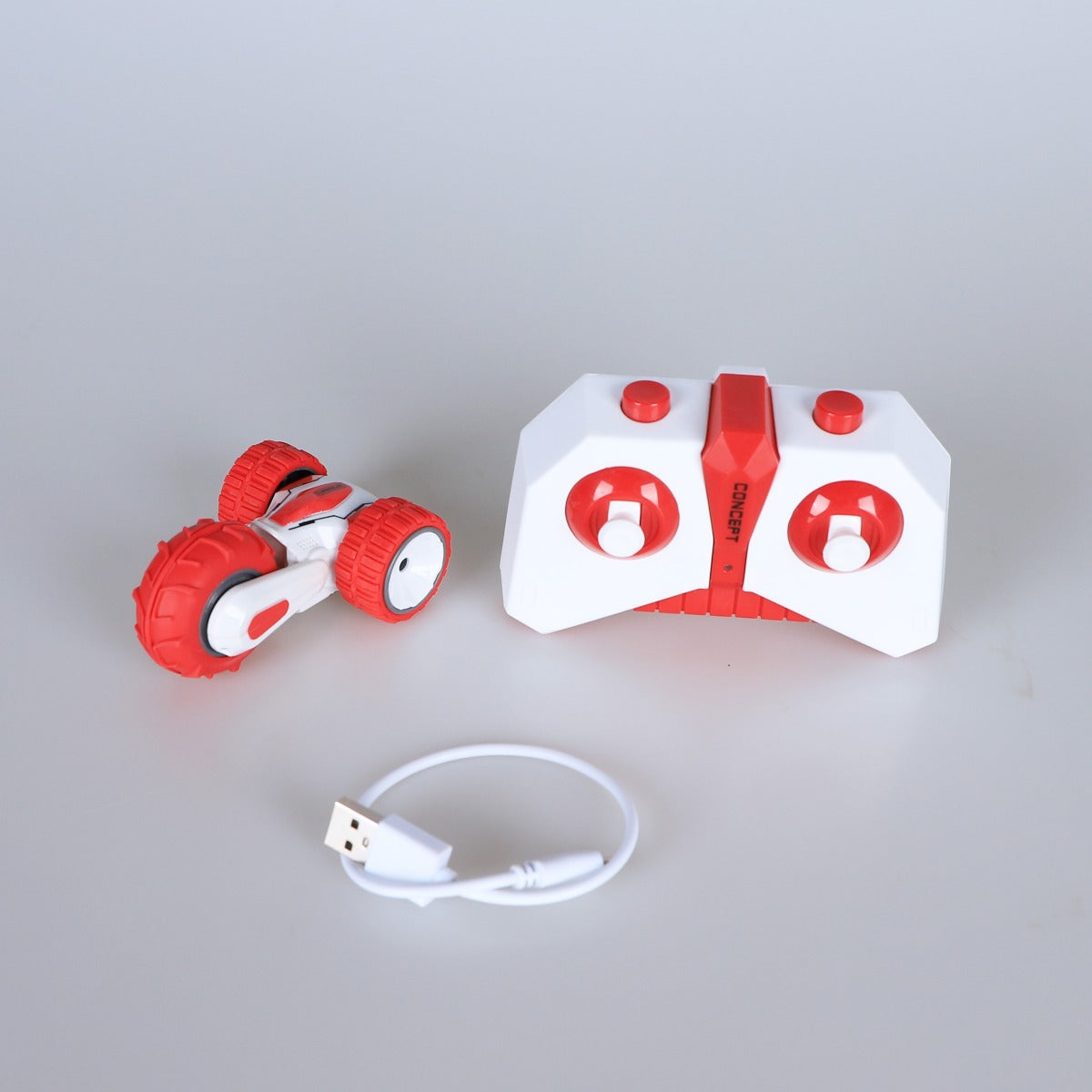 Buy D Power Mini Remote Control Spin 360 White Red | Yallatoys.com