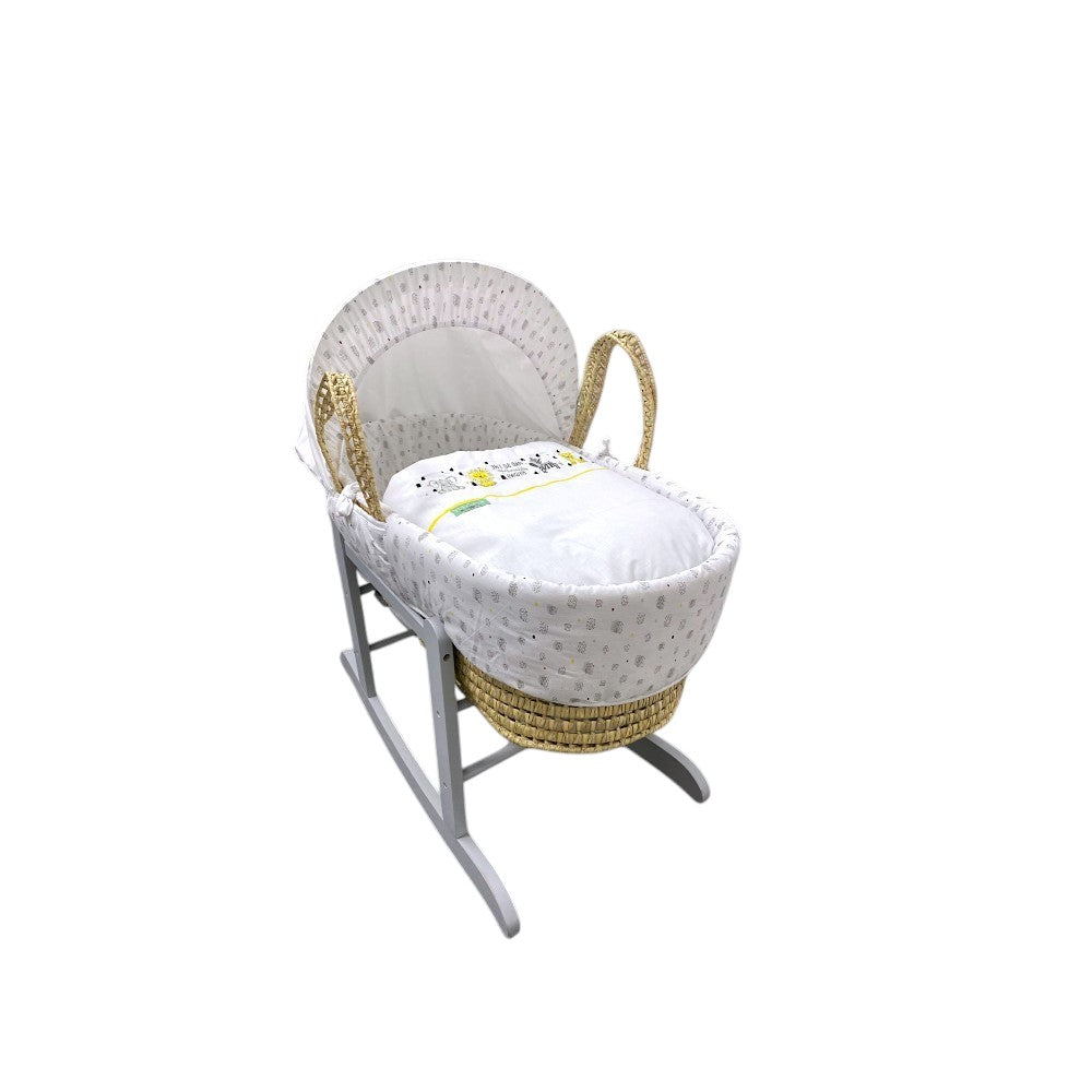 Kinder Valley Safari Moses Basket with Grey Rocking Stand Kinder Valley Yallatoys
