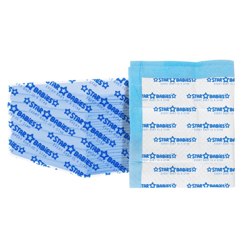 Star Babies Disposable Pack Of 20 Changing Mats 45X60Cm  Large Printed Star Babies Yallatoys