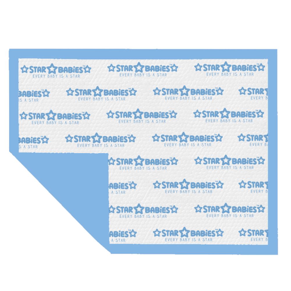 Star Babies Disposable Pack Of 20 Changing Mats 45X60Cm  Large Printed Star Babies Yallatoys