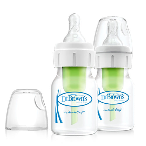 Dr.Browns 2 Oz/60 Ml Pp Narrow Options+ Bottle  2 Pack W/ Preemie Nipple Dr Browns