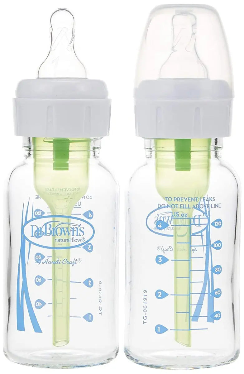 Dr.Browns 4 Oz/120 Ml Narrow Glass Options+ Bottle  2 Pack Dr Browns Yallatoys