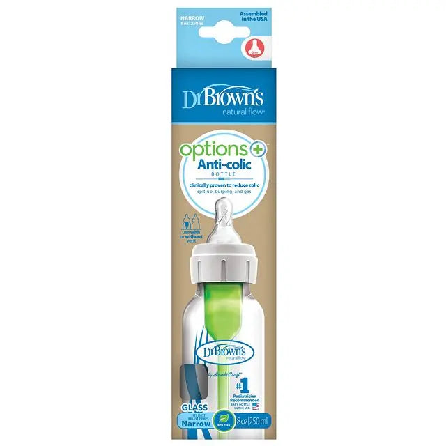 Dr.Browns 8 Oz/250 Ml Narrow Glass Options+ Bottle  1 Pack Dr Browns Yallatoys