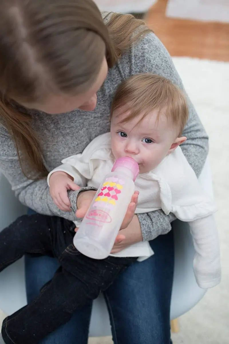 Dr.Browns 8 Oz/250 Ml Pp Narrow Options+ Bottle To Sippy Starter Kit  Pink Hearts +L3 Nipple Dr Browns Yallatoys