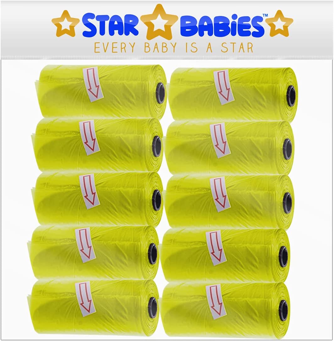 Star Babies Disposable Scented Bag Pack Of 10 Yellow Star Babies Yallatoys