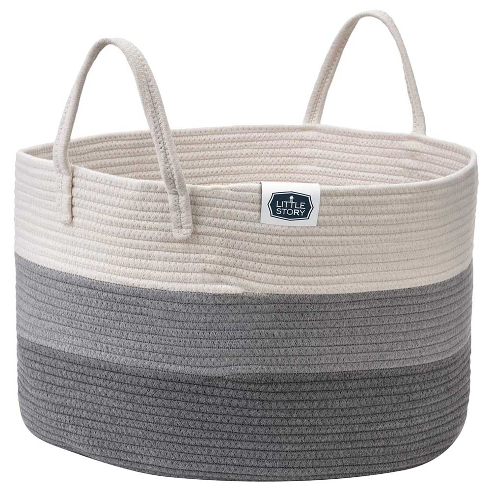 Little Story Multi-Purpose/Laundry Caddy Basket Xxl - Grey Little Story Yallatoys