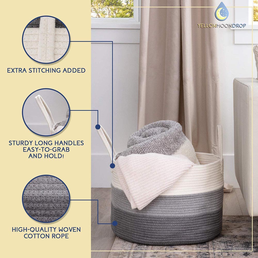 Little Story Multi-Purpose/Laundry Caddy Basket Xxl - Grey Little Story Yallatoys