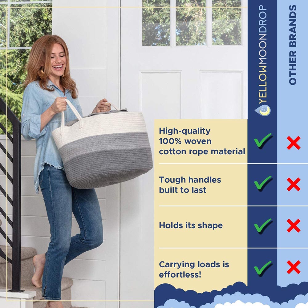 Little Story Multi-Purpose/Laundry Caddy Basket Xxl - Grey Little Story Yallatoys