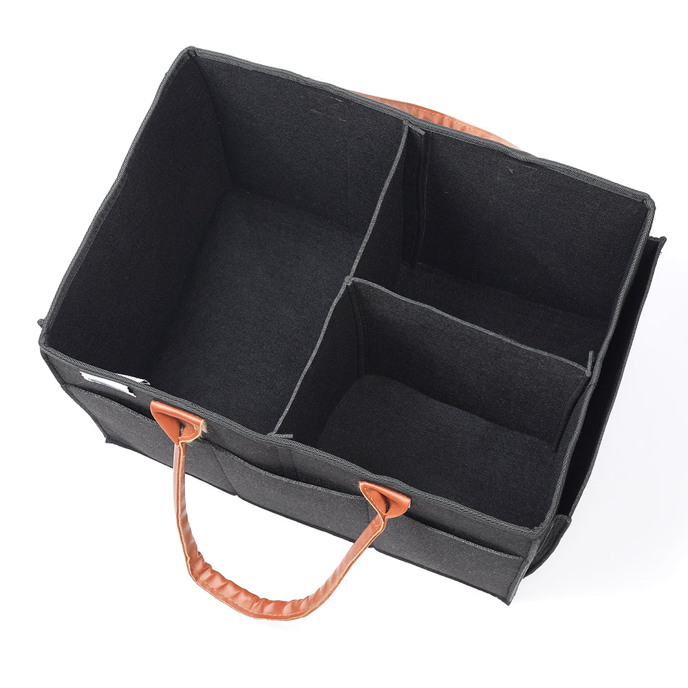 Little Story Diaper Caddy+Travel Pouch-Large-Black Little Story Yallatoys