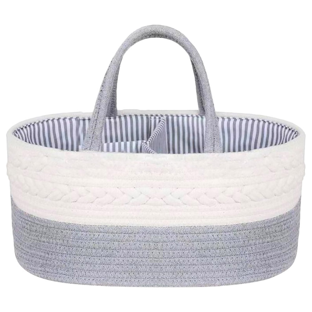 Little Story Cotton Rope Diaper Caddy-Grey Little Story Yallatoys