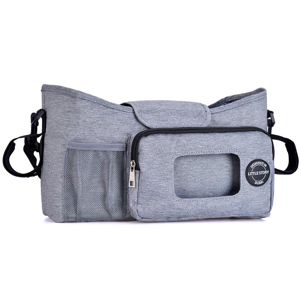 Little Story Stroller Diaper Organizer Bag-Grey Little Story Yallatoys