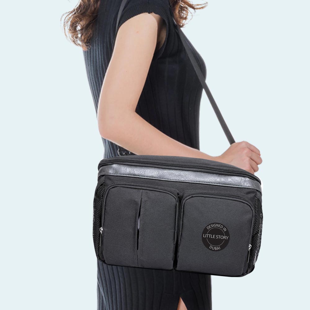 Little Story Stroller Organizer Travel Bag-Black Little Story Yallatoys