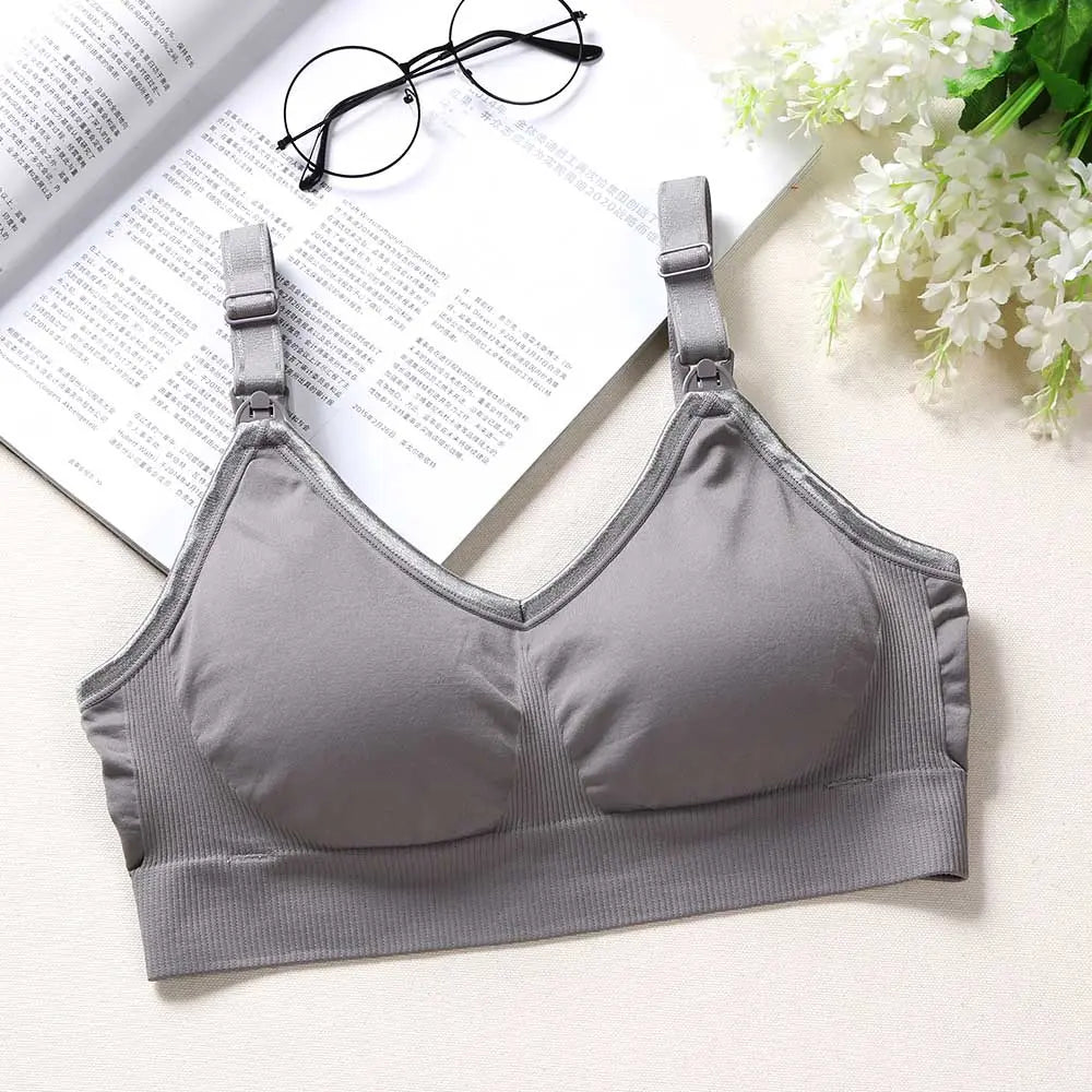 Sunveno Breastfeeding Nursing Bra - Grey Sunveno