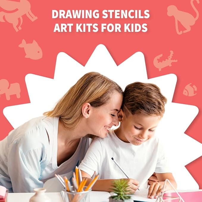Buy Spice Box Drawing Stencils Art Kit | Yallatoys.com