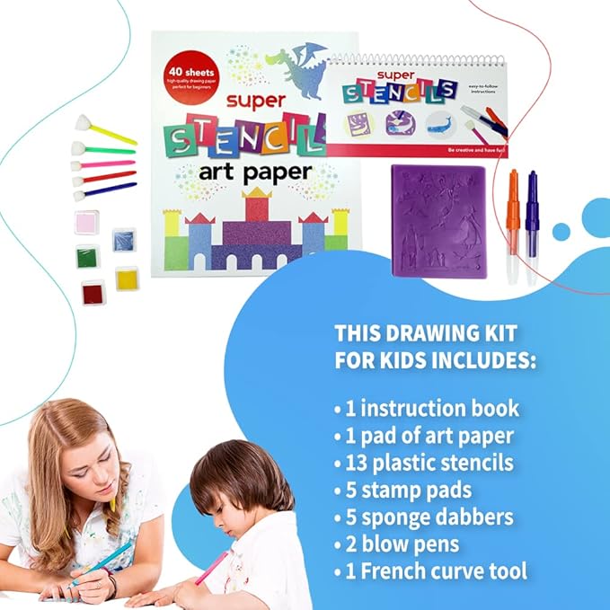 Buy Spice Box Drawing Stencils Art Kit | Yallatoys.com