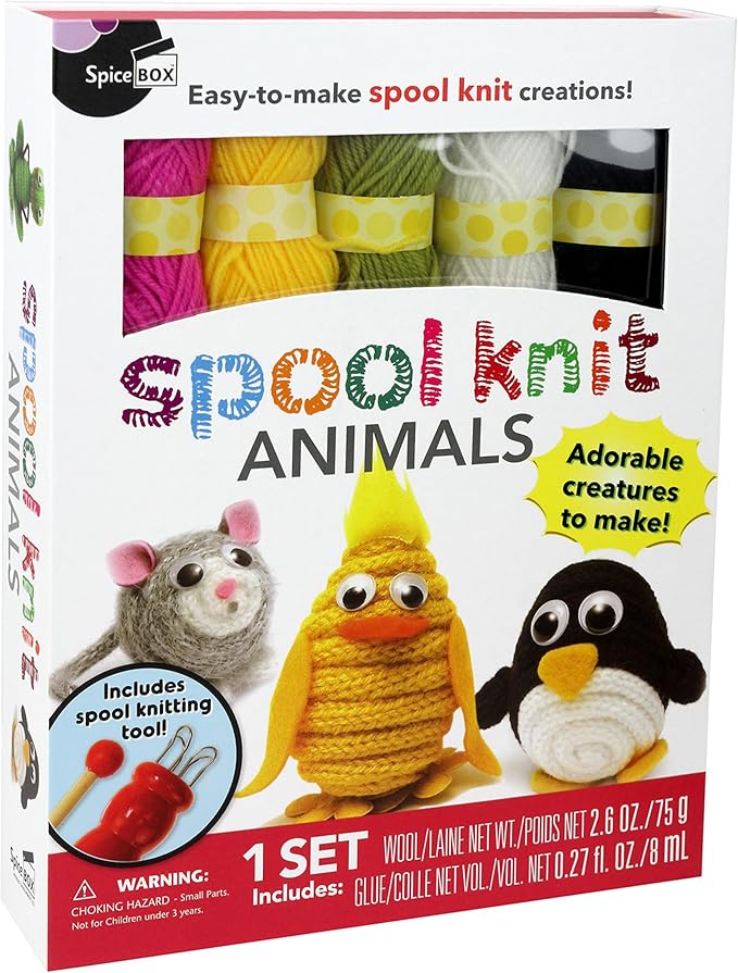 Buy Spice Box Spool Knit Animals | Yallatoys.com