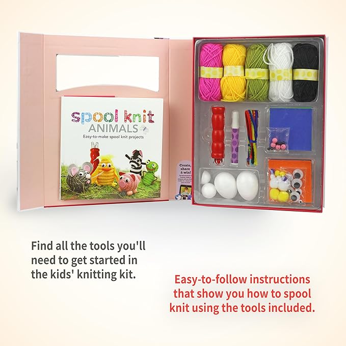 Buy Spice Box Spool Knit Animals | Yallatoys.com