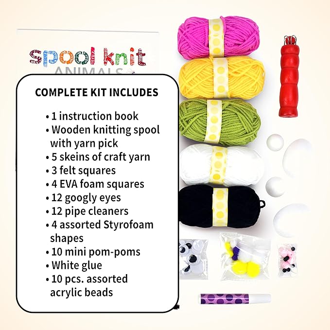 Buy Spice Box Spool Knit Animals | Yallatoys.com