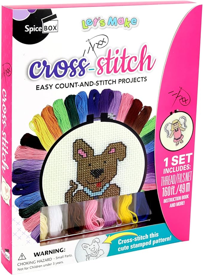 Buy Spice Box Activity Kits Lets Make Cross Stitch | Yallatoys.com