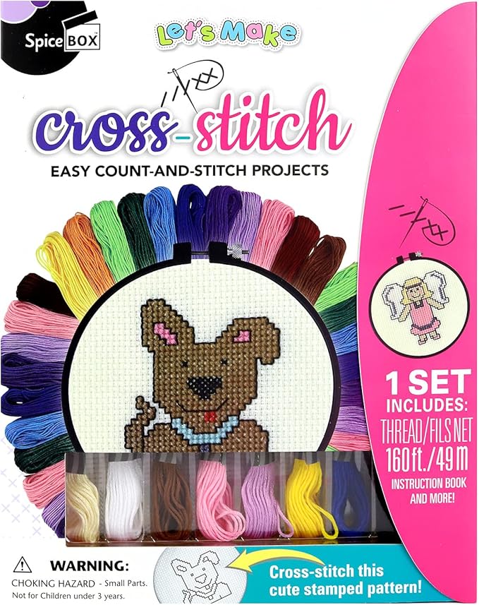 Buy Spice Box Activity Kits Lets Make Cross Stitch | Yallatoys.com