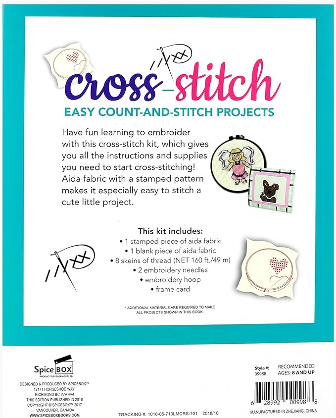 Buy Spice Box Activity Kits Lets Make Cross Stitch | Yallatoys.com