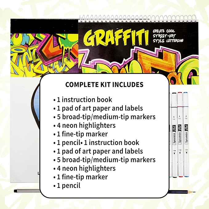 Buy Spice Box Graffiti Lettering Street Art Kit | Yallatoys.com