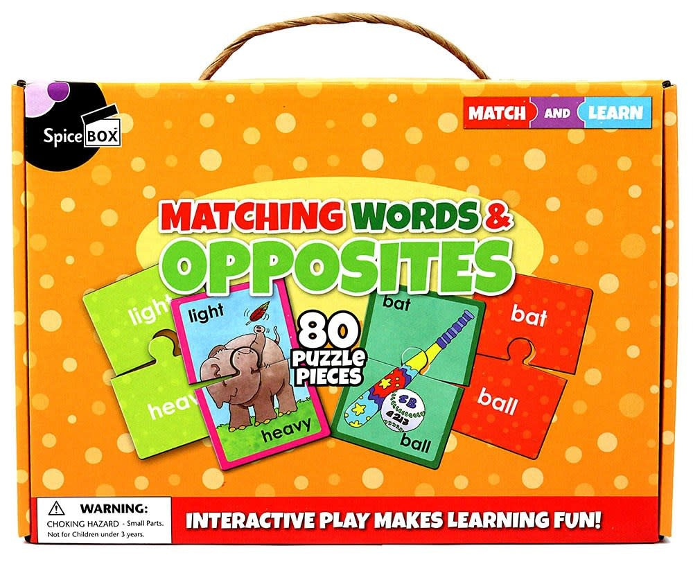 Buy Spice Box Match & Learn Puzzle Matching Words And Opposites | Yallatoys.com