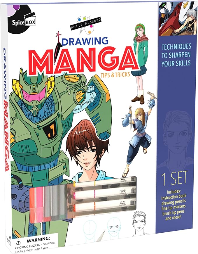 Buy Spice Box Learn to Draw Anime Manga Cartoon Kit | Yallatoys.com