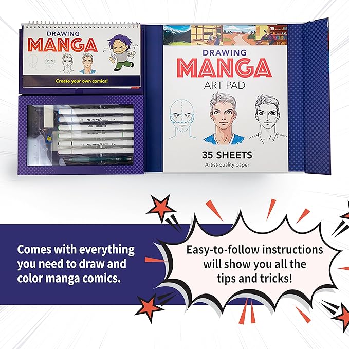 Buy Spice Box Learn to Draw Anime Manga Cartoon Kit | Yallatoys.com