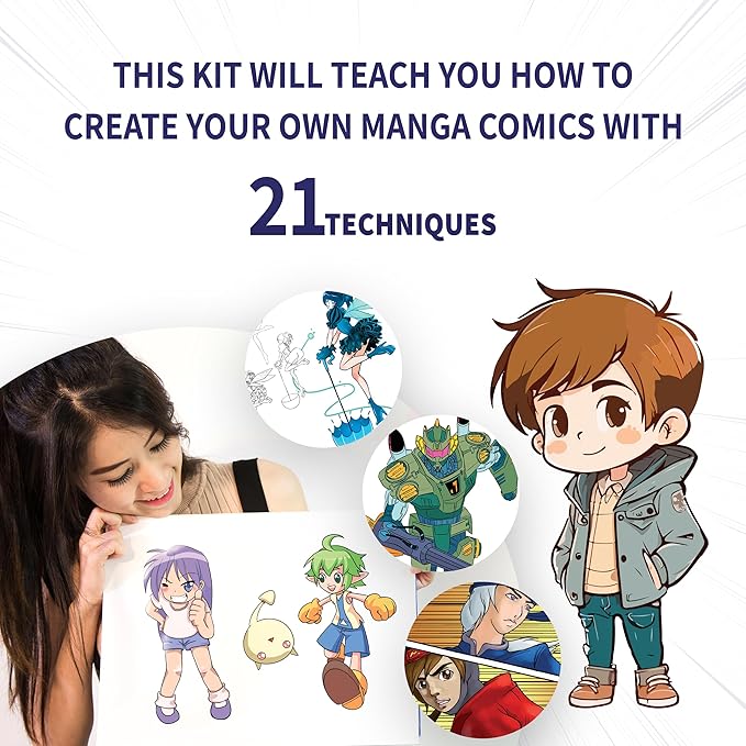 Buy Spice Box Learn to Draw Anime Manga Cartoon Kit | Yallatoys.com