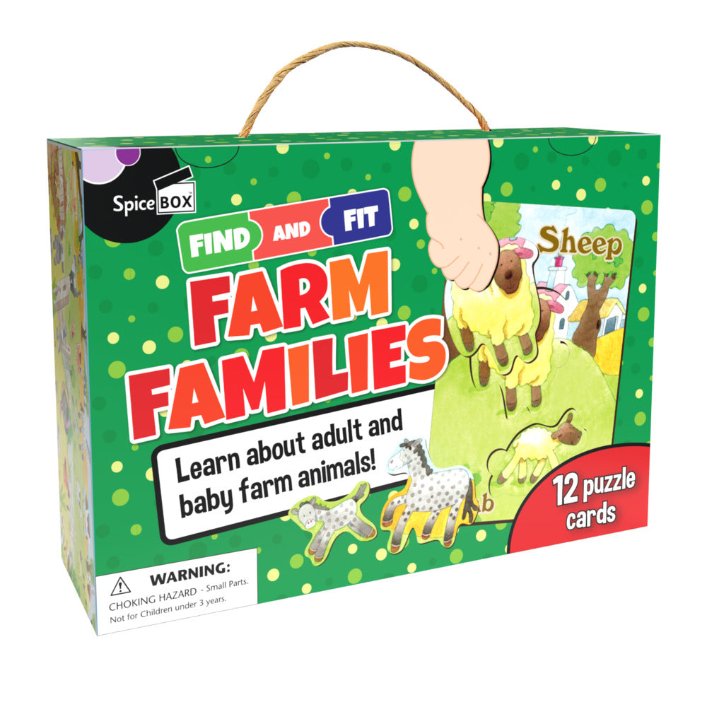 Buy Spice Box Match & Learn Find and Fit Puzzle Farm Families | Yallatoys.com