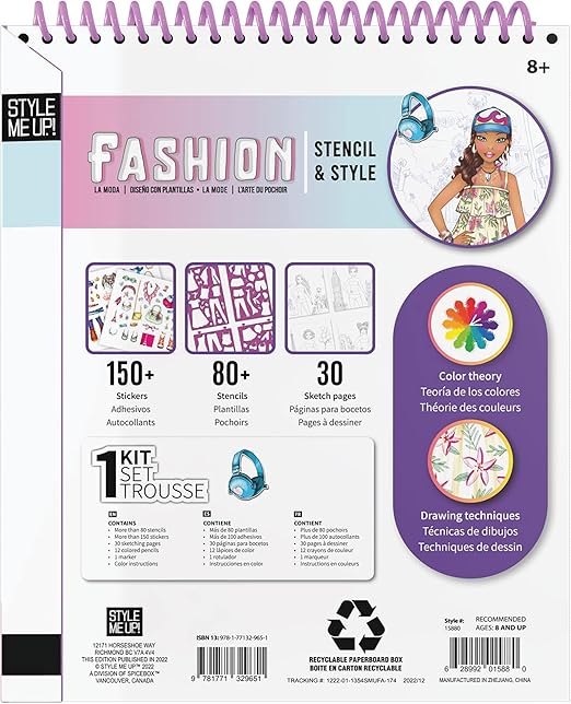 Buy Spice Box Style Me Up Fashion Stencil Kit | Yallatoys.com