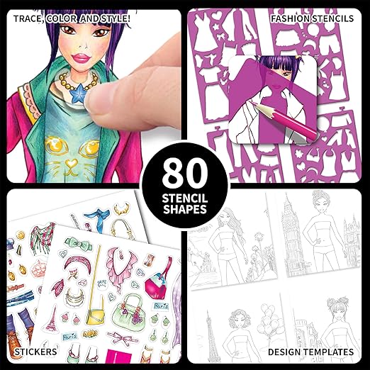 Buy Spice Box Style Me Up Fashion Stencil Kit | Yallatoys.com