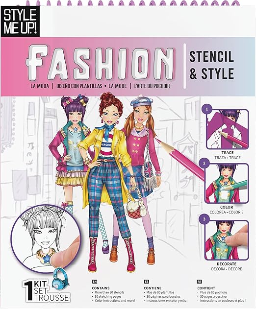 Buy Spice Box Style Me Up Fashion Stencil Kit | Yallatoys.com
