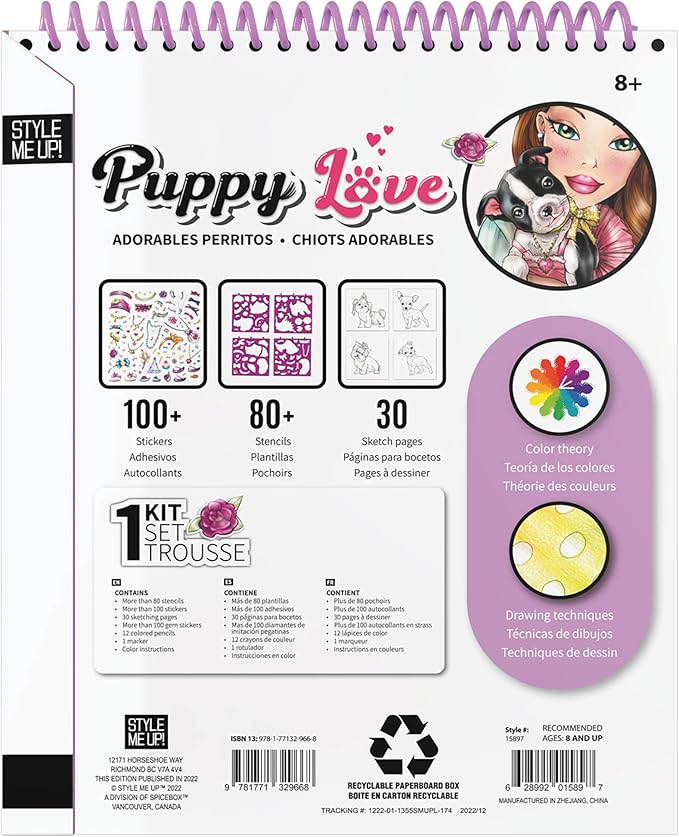 Buy Spice Box Style Me Up Puppy Love Art Kit | Yallatoys.com