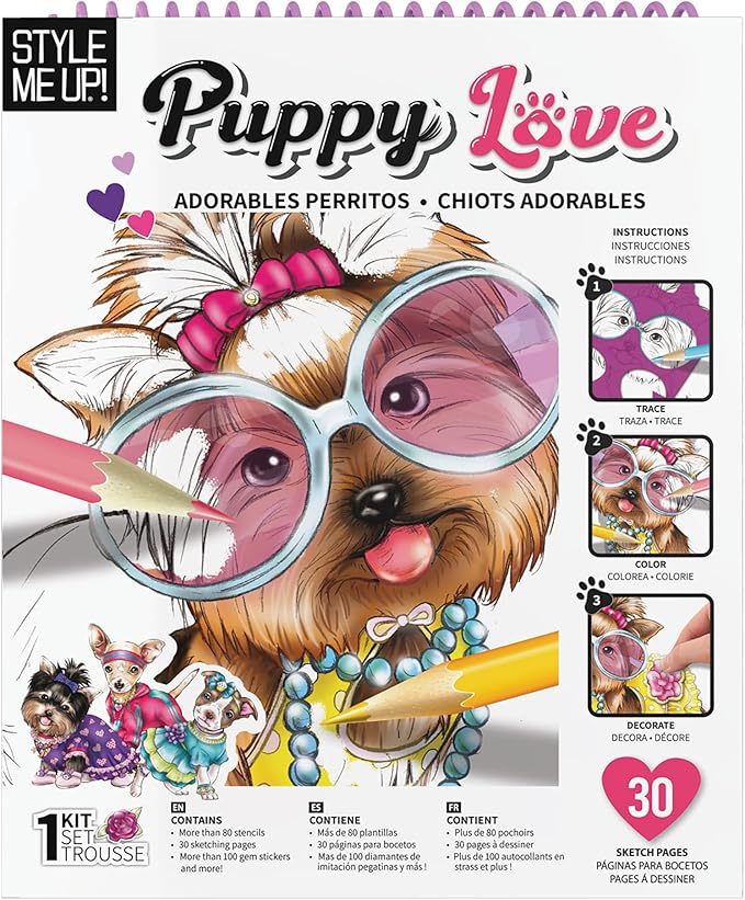 Buy Spice Box Style Me Up Puppy Love Art Kit | Yallatoys.com