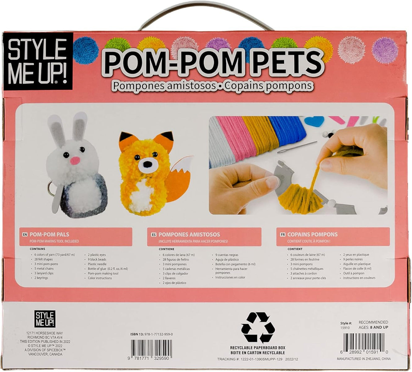Buy Spice Box Style Me Up Pom Pom Pets | Yallatoys.com