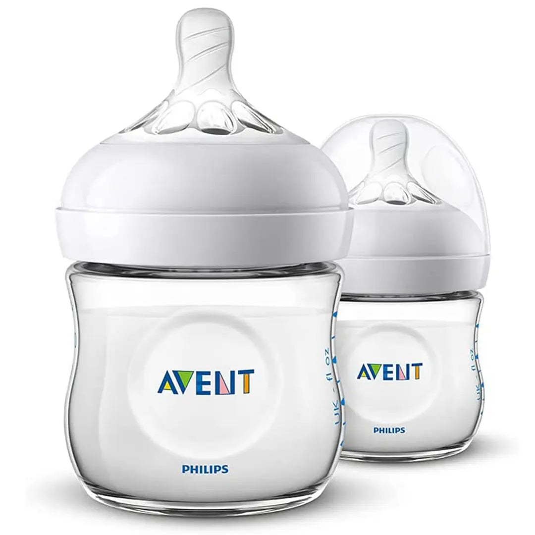 Avent Natural Baby bottle 125ml 2pcs Set Plastic Philips Avent Yallatoys