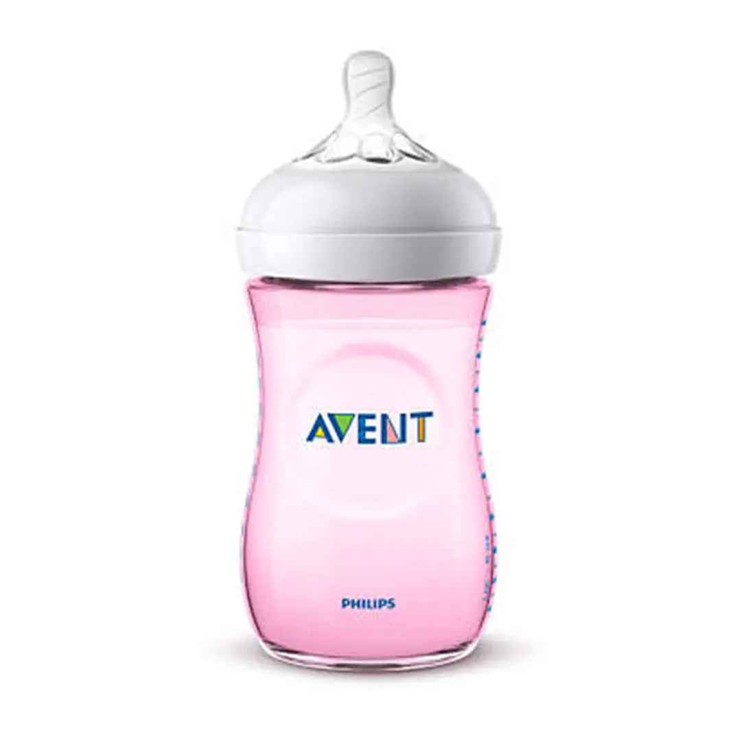 Avent Natural Baby bottle 260ml Pink Plastic Philips Avent Yallatoys