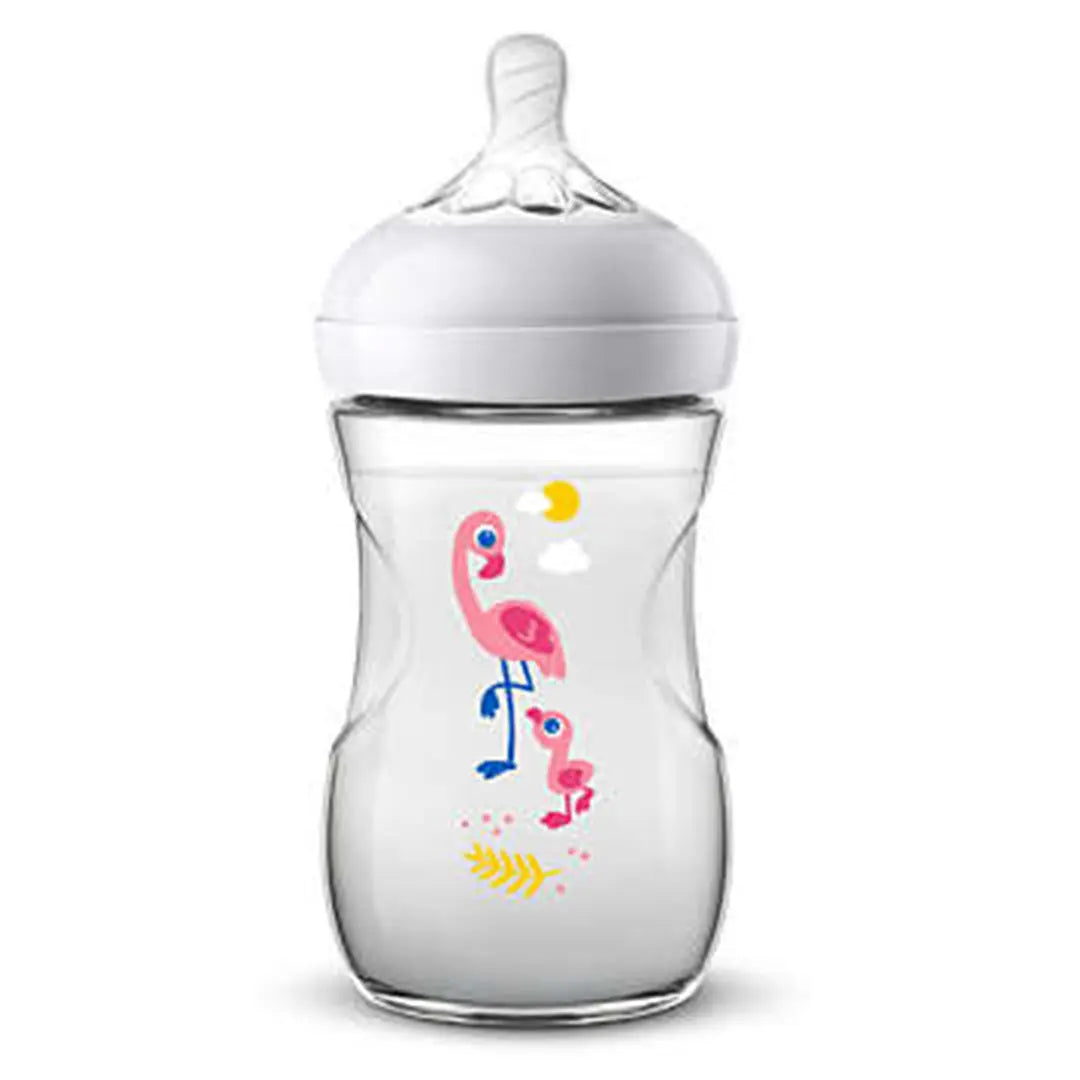 Avent Natural Baby bottle 260ml Flamingo Plastic Philips Avent Yallatoys