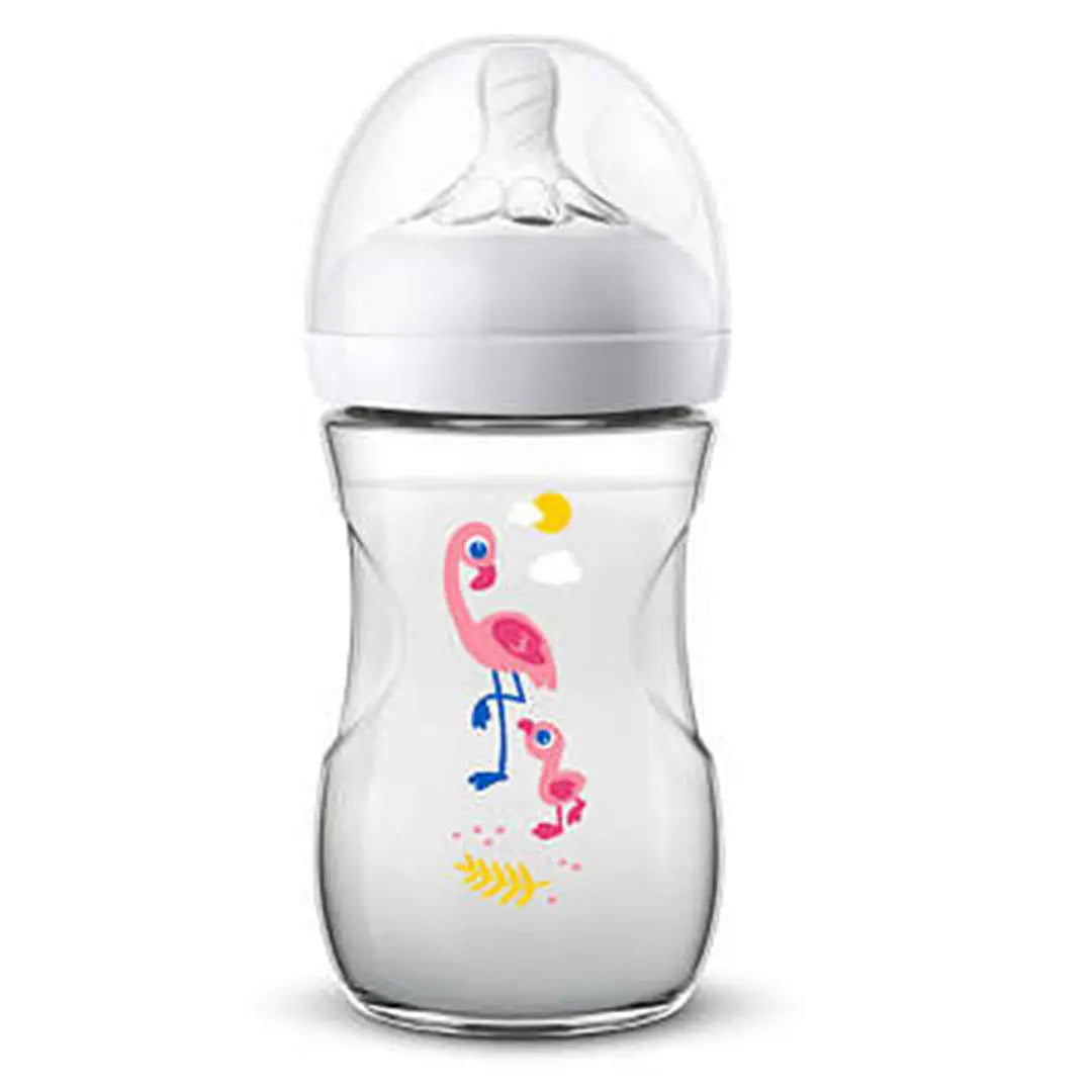 Avent Natural Baby bottle 260ml Flamingo Plastic Philips Avent Yallatoys