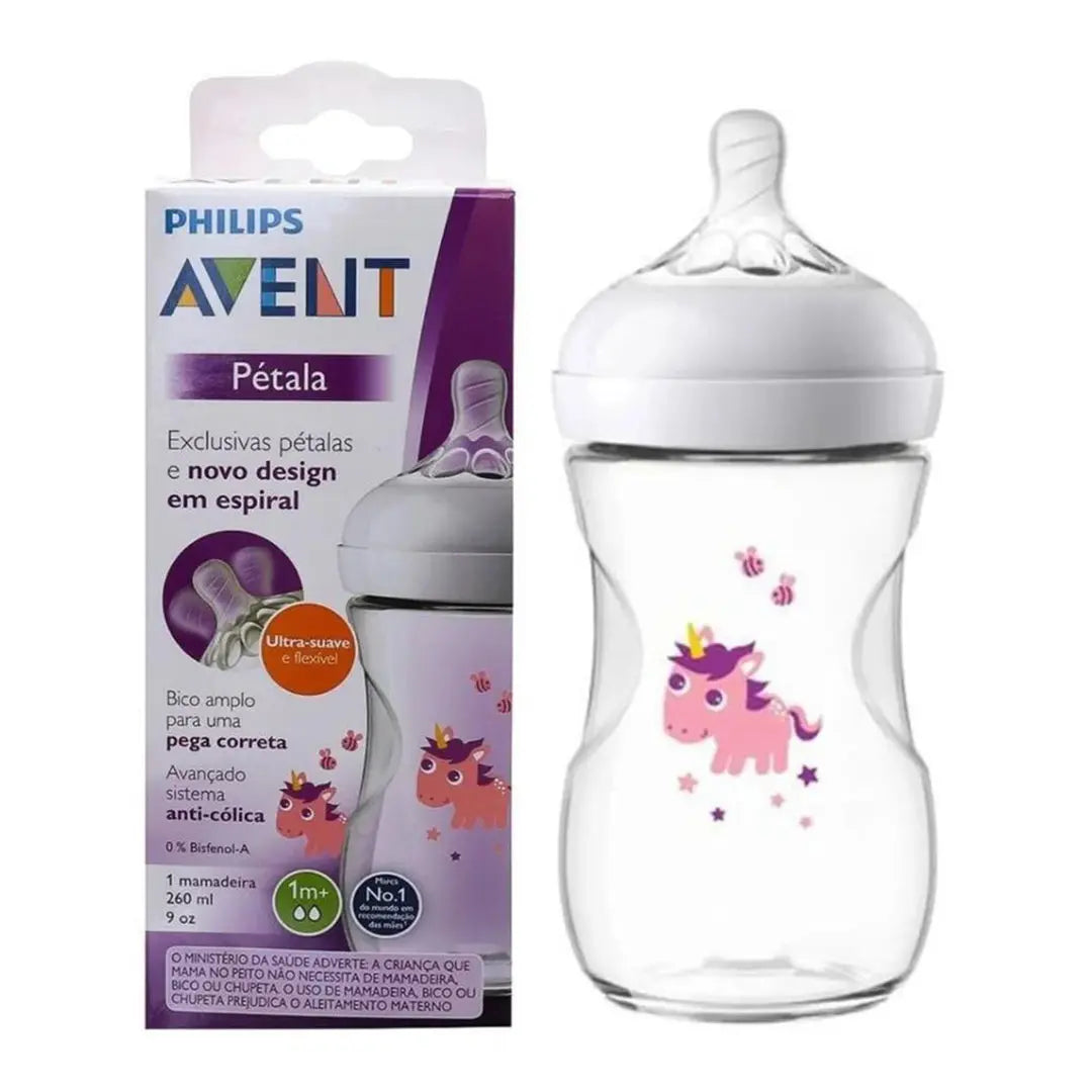 Avent Natural Baby bottle 260ml Unicorn Plastic Philips Avent Yallatoys