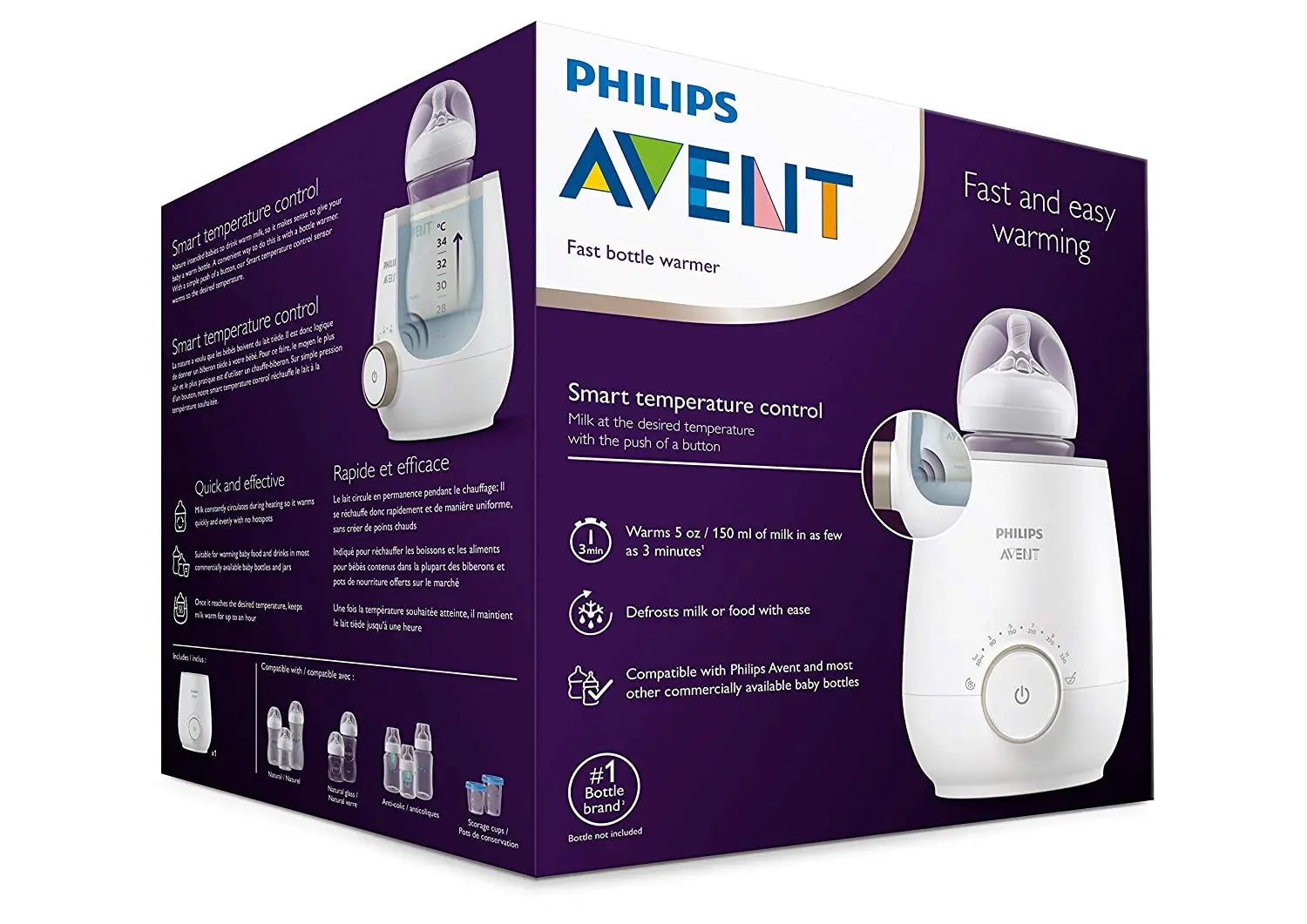 Avent Fast Baby Bottle Warmer with Smart Temperature Control Philips Avent Yallatoys