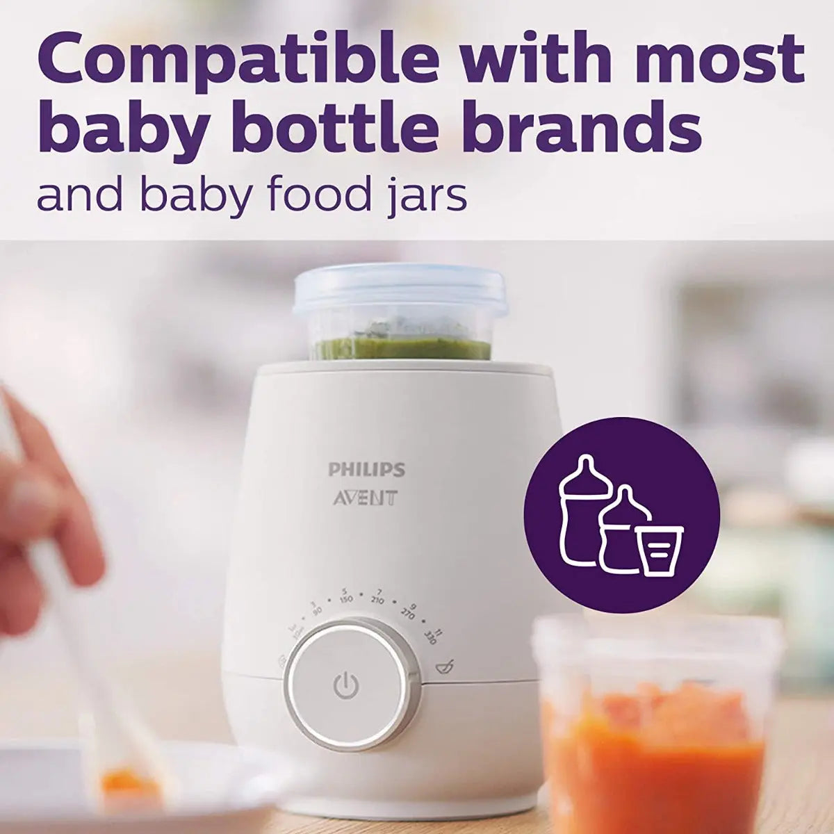 Avent Fast Baby Bottle Warmer with Smart Temperature Control Philips Avent Yallatoys